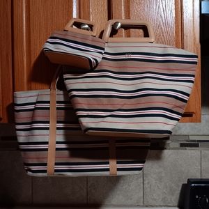 Vintage 3PC DKNY City Tote Hand Shoulder Bag